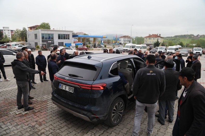 Samsun Kavak’ta TOGG’a yoğun ilgi - Resim : 1