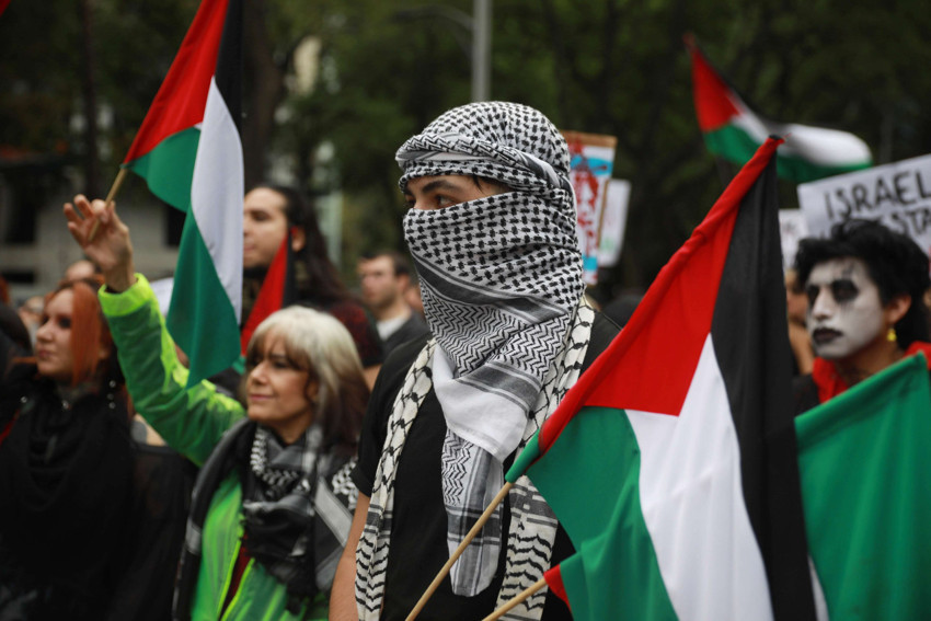 Brezilya, Şili ve Meksika'da binlerce kişi, Filistin'e destek için yürüdü - Resim : 3