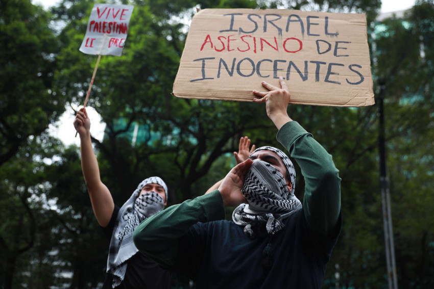 Brezilya, Şili ve Meksika'da binlerce kişi, Filistin'e destek için yürüdü - Resim : 4