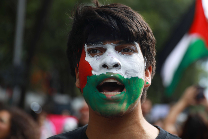 Brezilya, Şili ve Meksika'da binlerce kişi, Filistin'e destek için yürüdü - Resim : 6