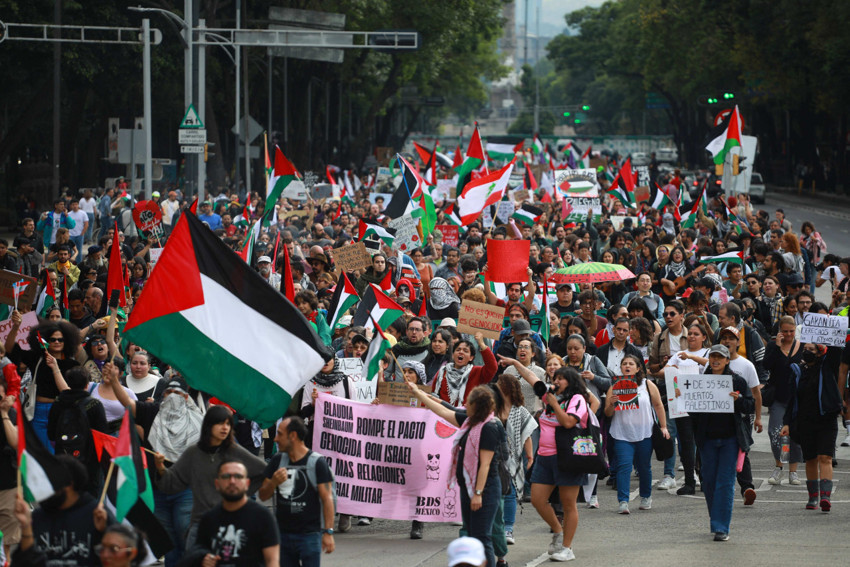 Brezilya, Şili ve Meksika'da binlerce kişi, Filistin'e destek için yürüdü - Resim : 7