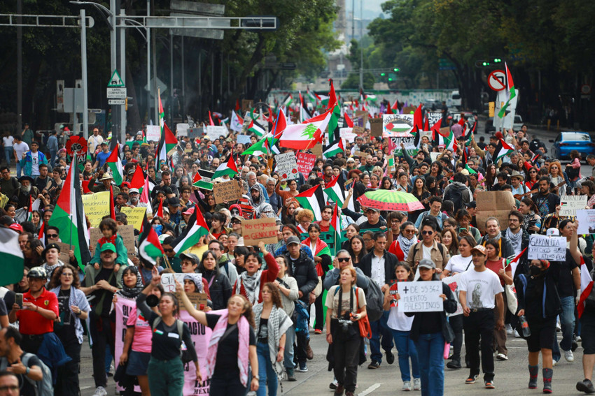 Brezilya, Şili ve Meksika'da binlerce kişi, Filistin'e destek için yürüdü - Resim : 8