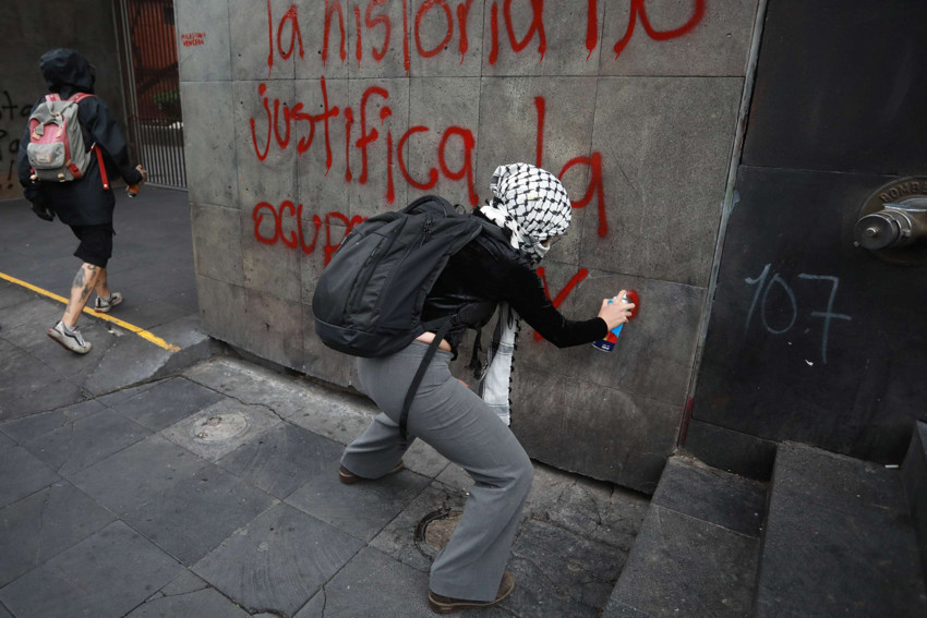 Brezilya, Şili ve Meksika'da binlerce kişi, Filistin'e destek için yürüdü - Resim : 10