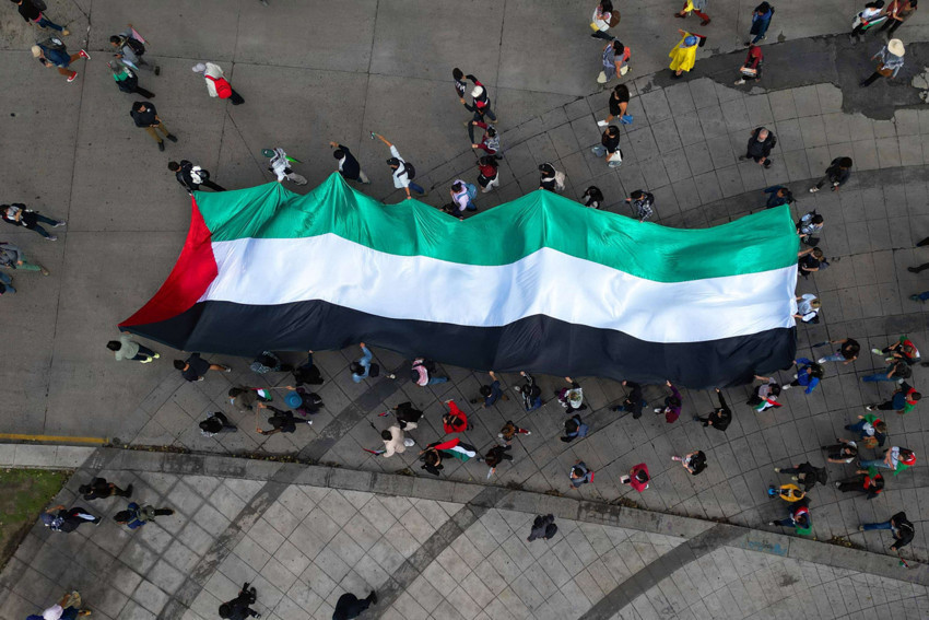 Brezilya, Şili ve Meksika'da binlerce kişi, Filistin'e destek için yürüdü - Resim : 12