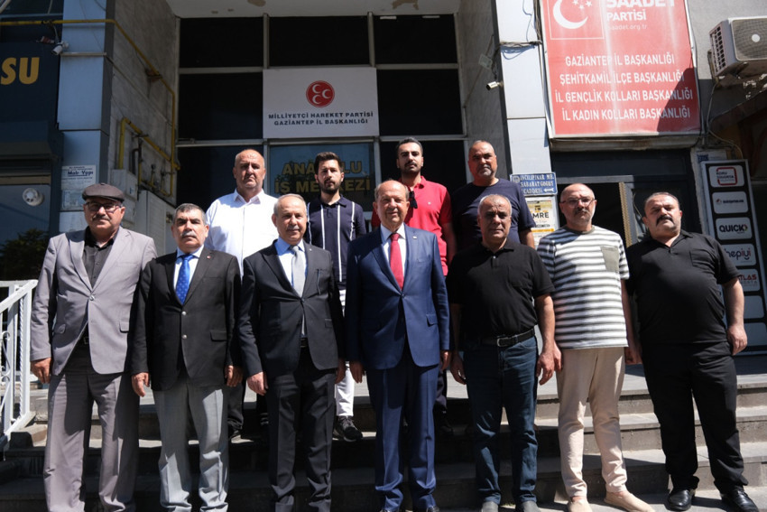 MHP Gaziantep İl Başkanlığı Ersin Tatar’ı ağırladı: Kıbrıs Türk davasına güçlü destek - Resim : 1