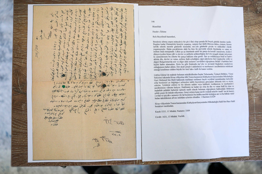 Sivas'ta 113 yıllık savaş mektupları sahiplerine teslim edildi - Resim : 6