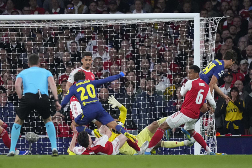 Atletico Madrid’i devirdi! Şampiyonlar Ligi’nde ilk finalist Arsenal - Resim : 1