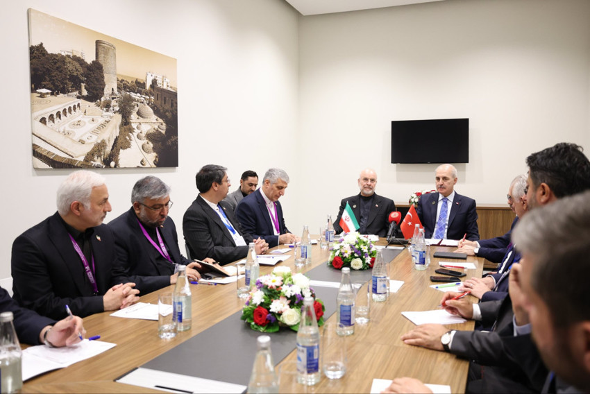 Kurtulmuş ve Kalibaf Bakü’de bir araya geldi - Resim : 1