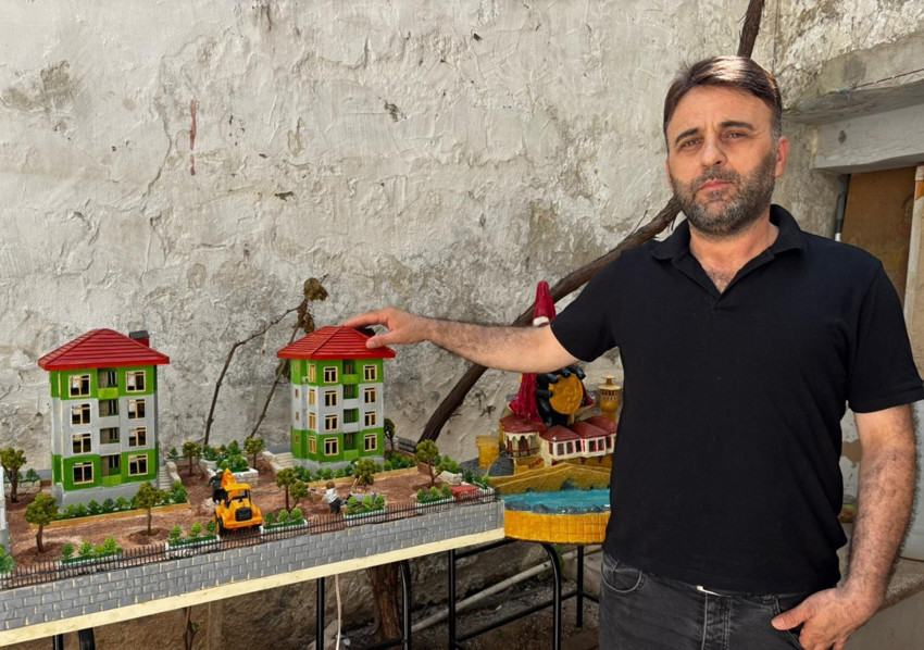 Her detayı düşündü! Maraş’ı makete sığdırdı! Bakam Kurum'a hediye etmek istiyor - Resim : 1