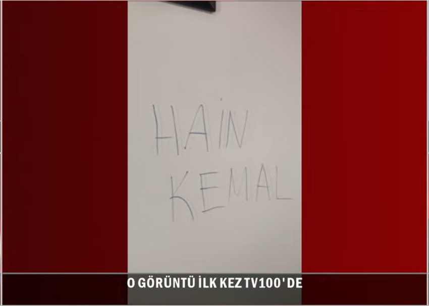 Genel Merkez'in duvarında "Hain Kemal" sloganı! Hangi vekilin odasına yazıldı? - Resim : 1