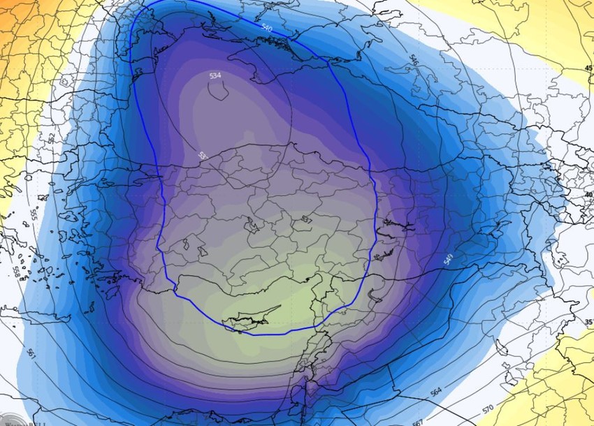 Marmara bölgesinde Amerika sistemi geliyor... Normalde böyle şeyler onlarda olurdu. Pazar 30, salı bir anda -7'ye inecek. Yüzde 95.96 kesinleşti - Resim : 1