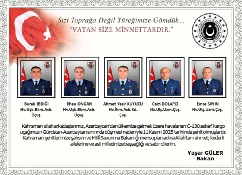 MSB düşen uçaktaki 20 şehidimizin isimlerini paylaştı - Resim : 4