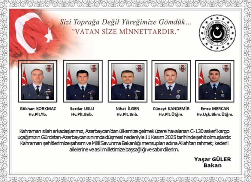 MSB düşen uçaktaki 20 şehidimizin isimlerini paylaştı - Resim : 5