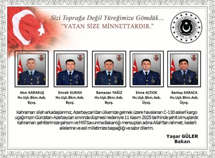 MSB düşen uçaktaki 20 şehidimizin isimlerini paylaştı - Resim : 6