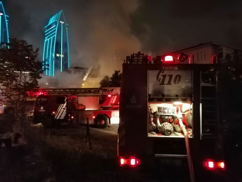 Maltepe'de atölye yangını - Resim : 1