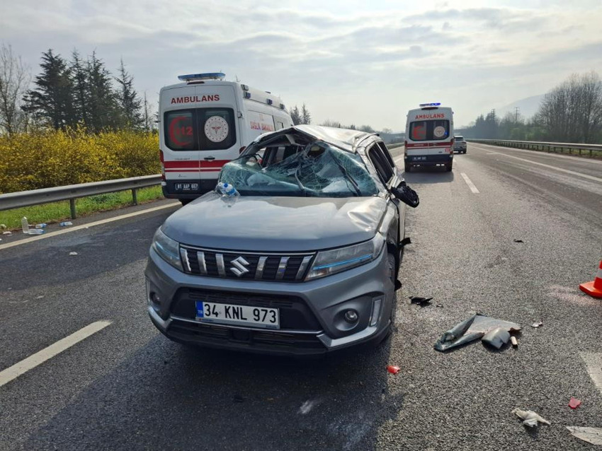 Anadolu Otoyolu'nda trafik kazası: 6 kişi yaralandı! - Resim : 1