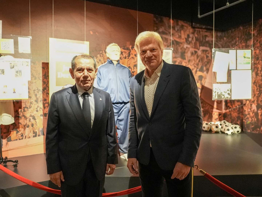 Dikkat çeken buluşma! Efsane Oliver Kahn, Dursun Özbek'i ziyaret etti - Resim : 1