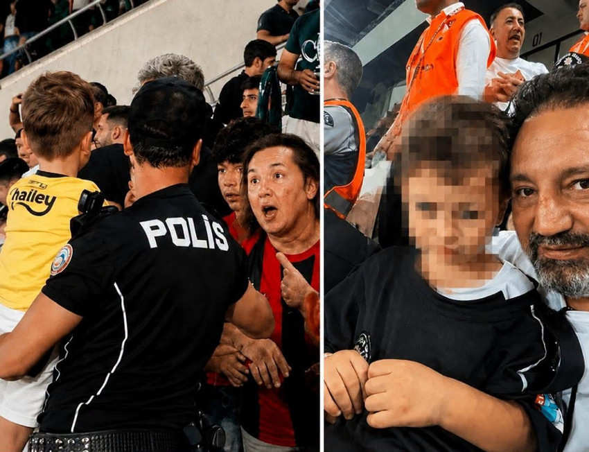 Tribünde küçük Fenerbahçeliyi kurtaran polis: ‘O küçük vücudunun titremesi üzücüydü - Resim : 1