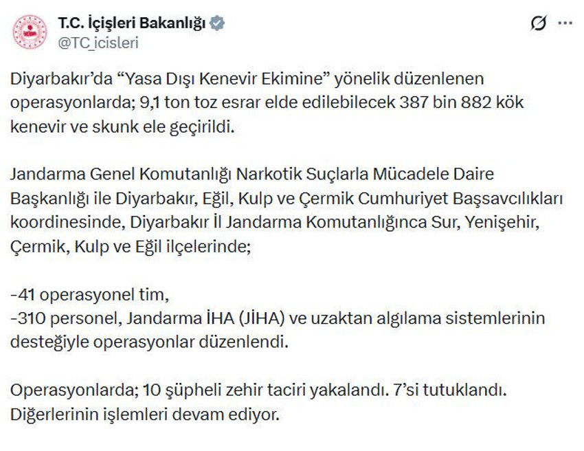 Diyarbakır'da dev operasyon! 9.1 tonluk uyuşturucu üretiminin önüne geçildi - Resim : 2