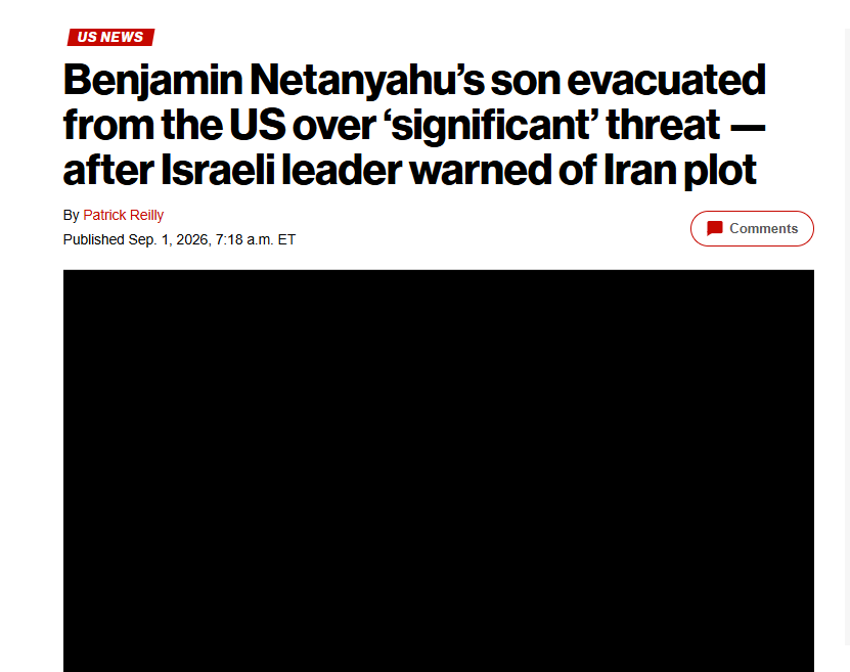 Netanyahu’nun oğluna suikast alarmı! ABD’den acil koduyla tahliye edildi - Resim : 1