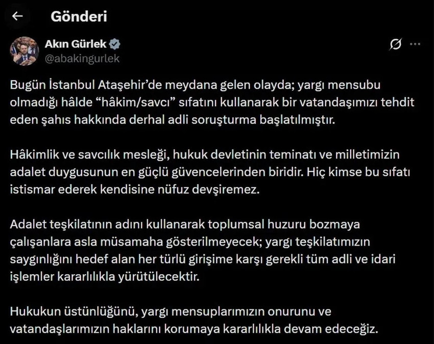 Park kavgasında sahte &ldquo;hakim-savcı&rdquo; skandalı! Soruşturma başlatıldı! Bakan G&uuml;rlek'ten a&ccedil;ıklama - Resim : 4
