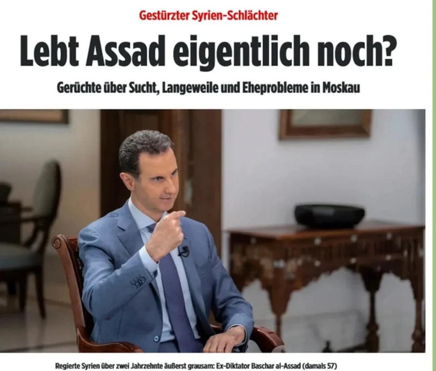 Alman Bild'in çarpıcı iddiası: Devrik lider Esad'dan haber var - Resim : 2