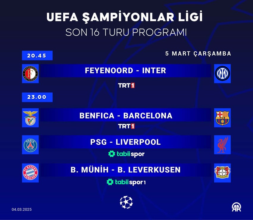 Şampiyonlar Ligi’nde Son 16 turu başlıyor! Madrid derbisine hazır olun! İşte maç programı - Resim : 2