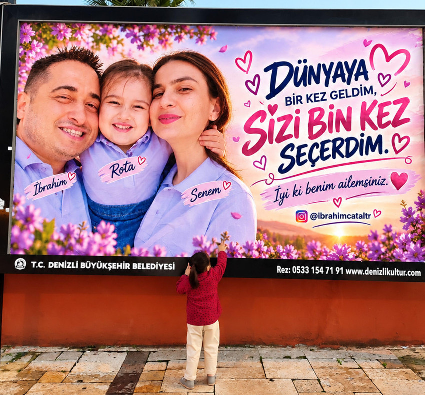 Engelleri sevgisiyle aştı, aşkını şehrin billboardlarına taşıdı: Bu dersin finali yok! - Resim : 1