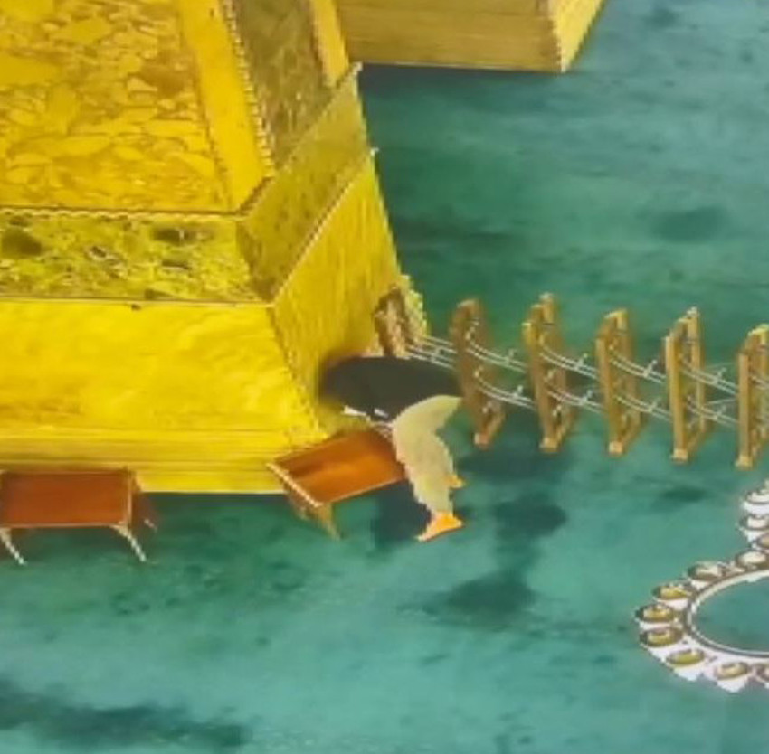 Ayasofya Camii'nde kundaklama girişimi: Bir kişi kitap yakarak halıyı tutuşturdu! O anlar kamerada - Resim : 1