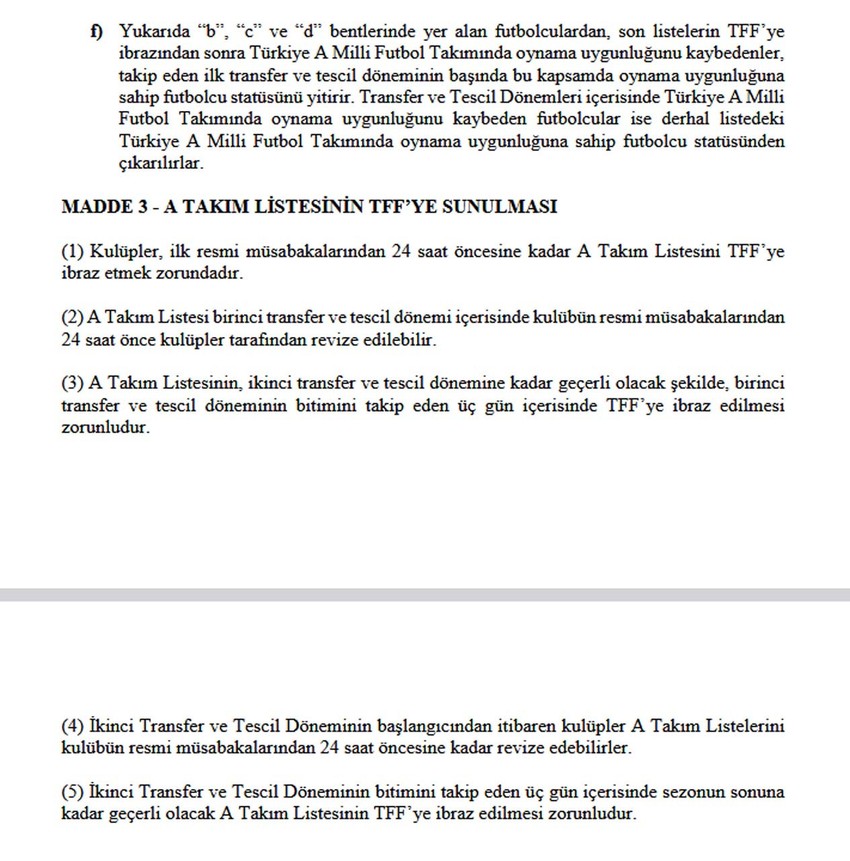 TFF'den yabancı kuralı açıklaması! Gelecek sezon uygulanacak değişiklik resmen duyuruldu - Resim : 3