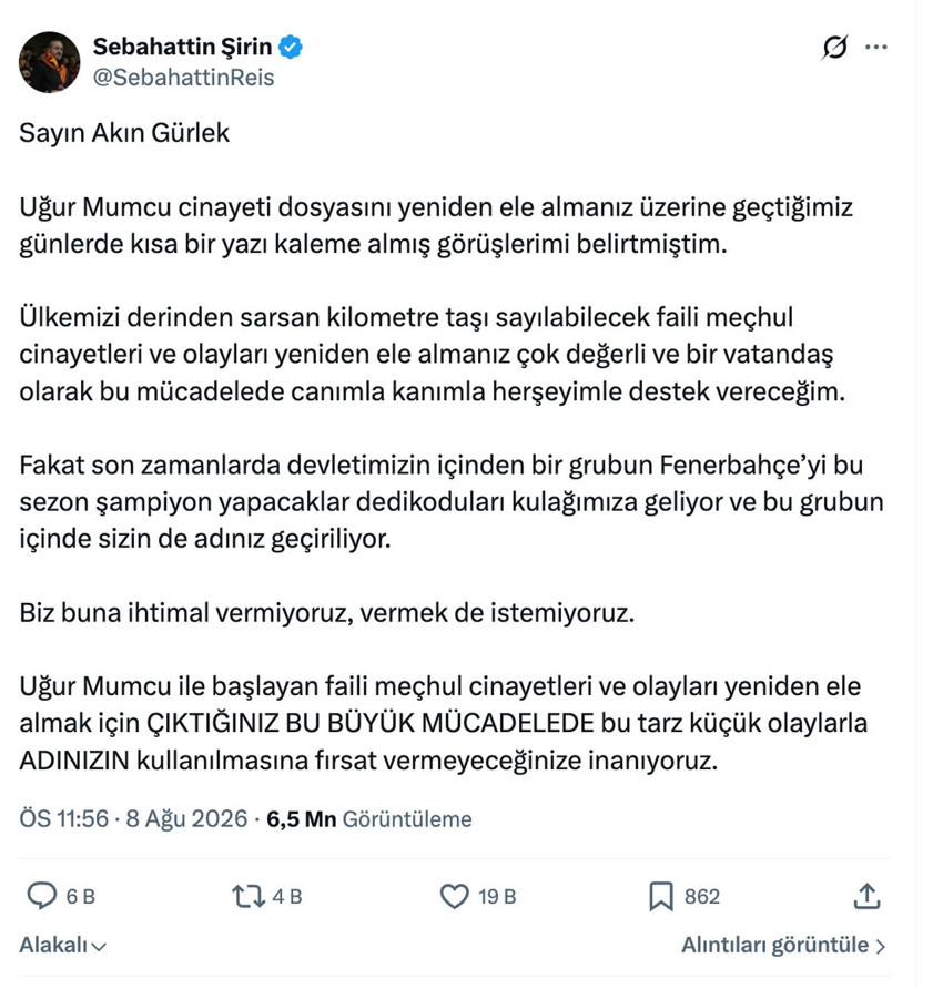 SON DAKİKA! Galatasaray tribün lideri Sebahattin Şirin hakkında gözaltı kararı - Resim : 2