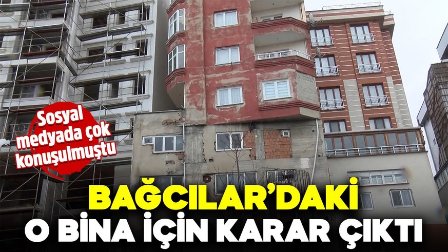 Sosyal medyada çok konuşulmuştu! Bağcılar’daki o bina yıkılıyor
