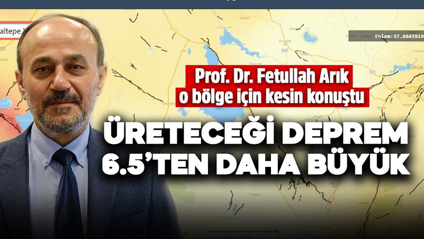 Prof. Dr. Fetullah Arık, o bölge için kesin konuştu: “Üreteceği deprem 6.5’ten daha büyük”