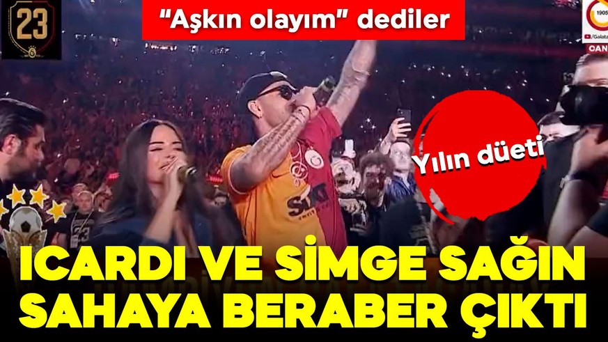 Yılın düeti! Icardi ve Simge Sağın, sahaya berabere çıktı: “Aşkın Olayım” dediler