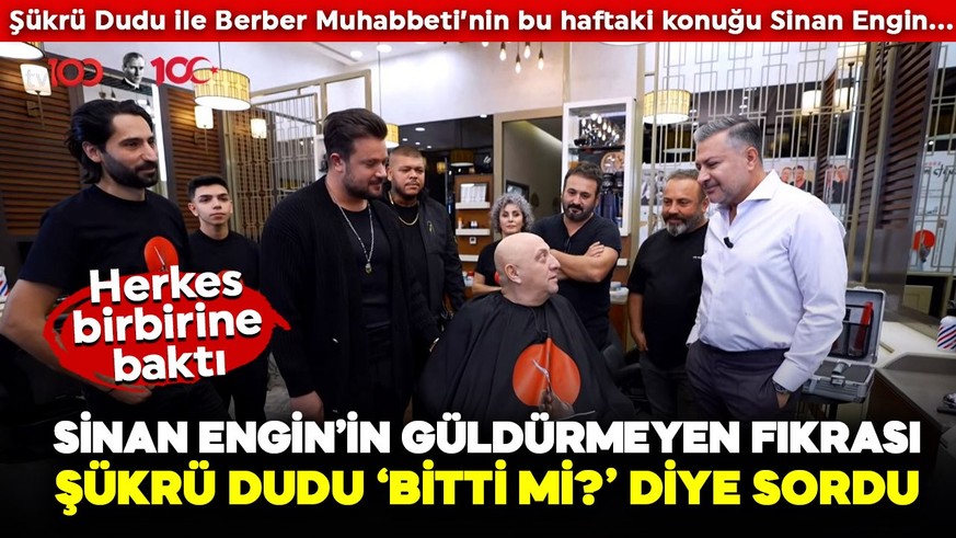 Şükrü Dudu ile Berber Muhabbeti'nin bu haftaki konuğu Sinan Engin... Sinan Engin’in güldürmeyen fıkrası! Herkes birbirine baktı! Şükrü Dudu ‘Bitti mi’ diye sordu