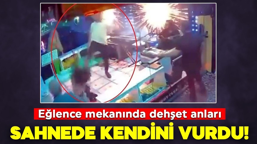 Eğlence mekanında dehşet: Sahnede kendini vurdu
