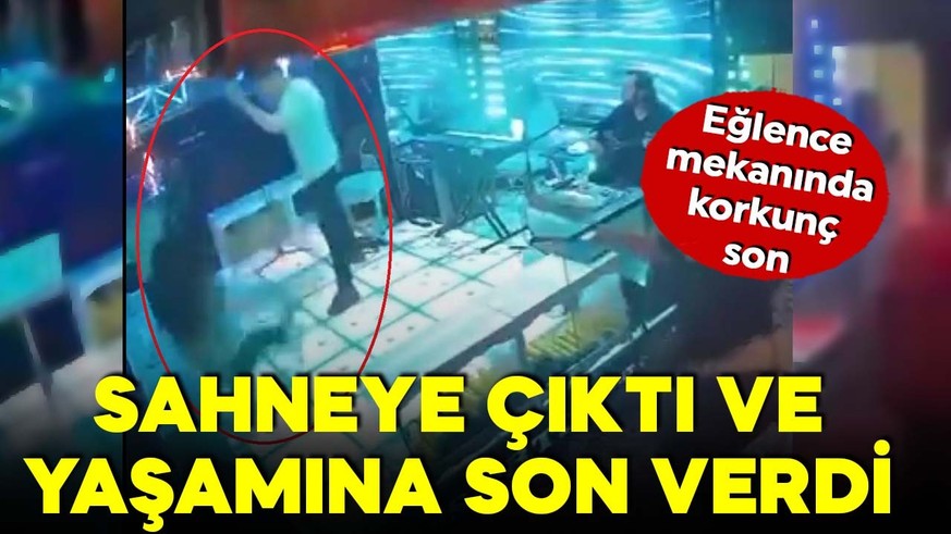 Eğlence mekanında korkunç son! Sahneye çıktı ve yaşamına son verdi