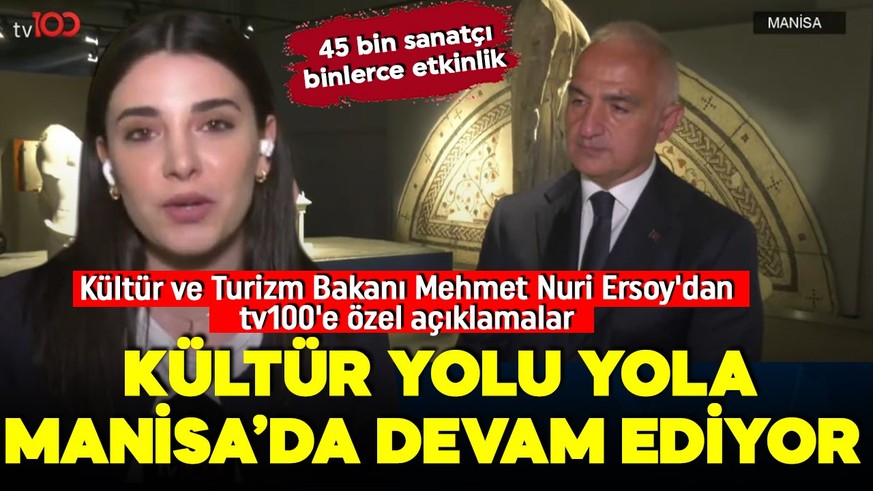 Kültür Yolu Festivali kapılarını açtı! Kültür ve Turizm Bakanı Mehmet Nuri Ersoy'dan tv100'e özel açıklamalar: 45 bin sanatçı, binlerce etkinlik!