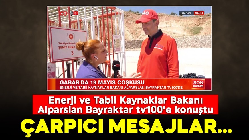 Gabar'da 19 Mayıs coşkusu! Enerji ve Tabii Kaynaklar Bakanı Alparslan Bayraktar tv100'e konuştu: Artık bu bölgenin çocuklarında geleceğe dair umutlar var