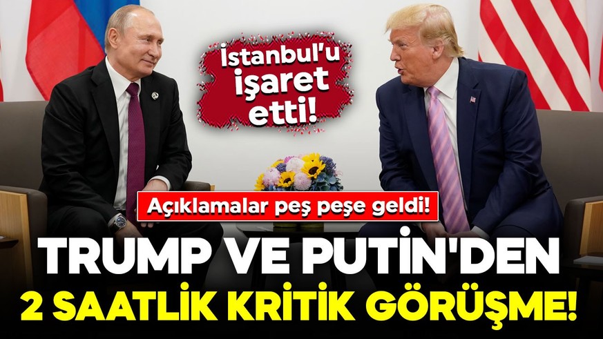 Trump ve Putin'den 2 saatlik kritik görüşme! Açıklamalar peş peşe geldi: Dikkat çeken 'Ateşkes' mesajı