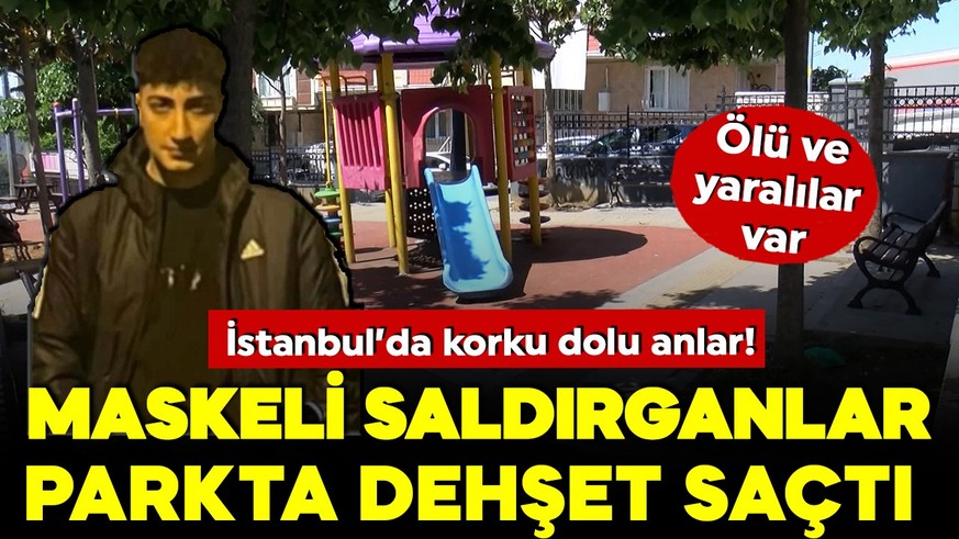 İstanbul'da korku dolu anlar! Maskeli saldırganlar parkta dehşet saçtı
