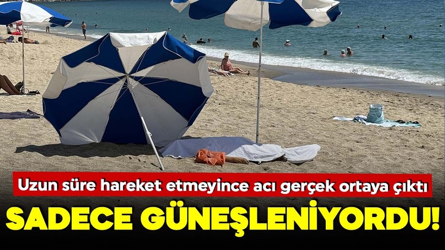 Sadece güneşleniyordu! Uzun süre hareket etmeyince acı gerçek ortaya çıktı