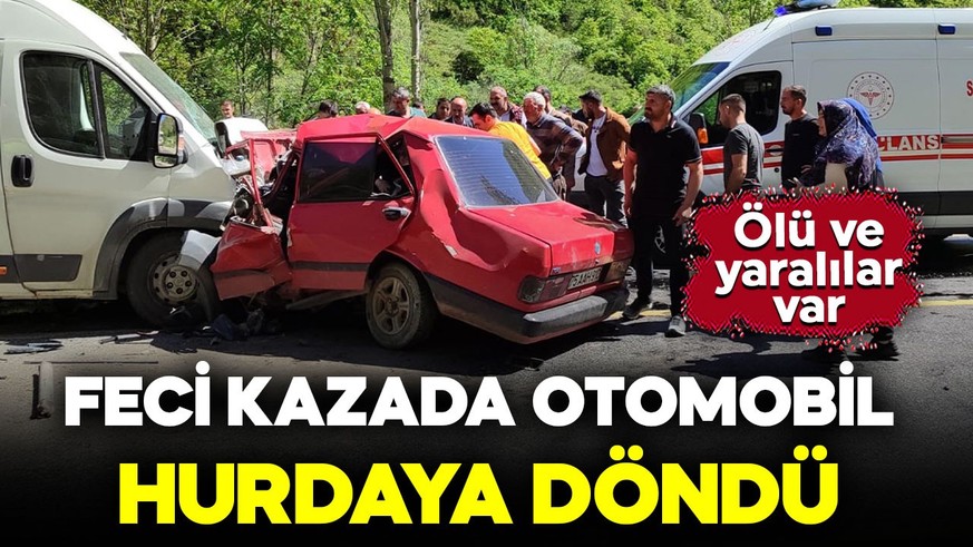 Erzurum'da korkunç kaza! Minibüs ile otomobil çarpıştı: Ölü ve yaralılar var