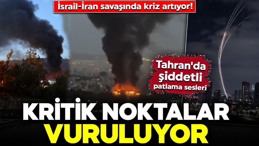 İsrail-İran savaşında 5. gün! Karşılıklı yeni saldırı dalgası başladı: Tahran'da şiddetli patlama sesleri