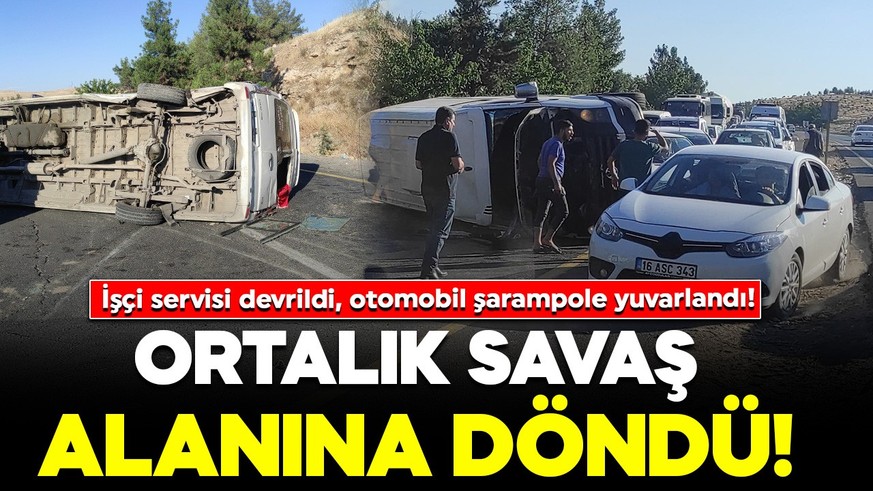 Şanlıurfa'da feci kaza! İşçi servisi ile otomobil çarpıştı: Çok sayıda yaralı var