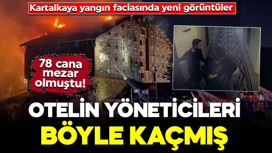 78 cana mezar olmuştu! Kartalkaya yangın faciasında yeni görüntüler: Otelin yöneticileri böyle kaçmış