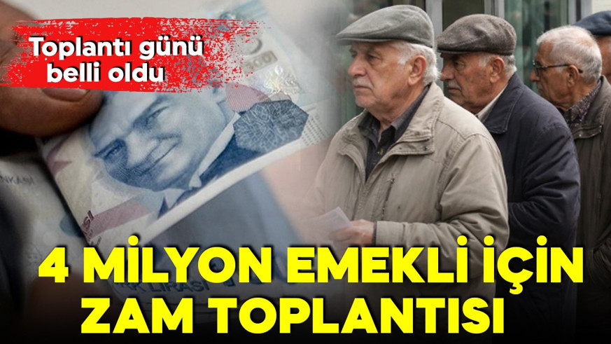 Milyonların gözü bu haberde! 4 milyon emekli için zam toplantısı!
