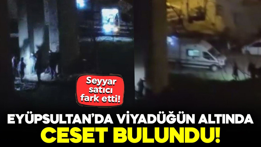 Seyyar satıcı fark etti! Eyüpsultan’da viyadüğün altında ceset bulundu