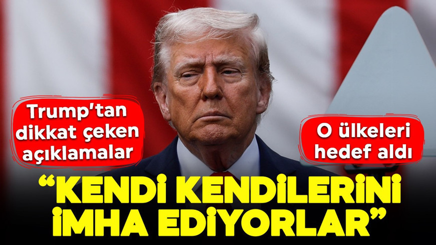 ABD Başkanı Trump'tan dikkat çeken İran ve Avrupa açıklaması: "Kendi kendilerini imha ediyorlar"