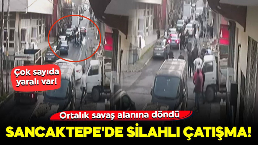 Sancaktepe'de silahlı çatışma! Ortalık savaş alanına döndü: Polis ekipleri olay yerinde